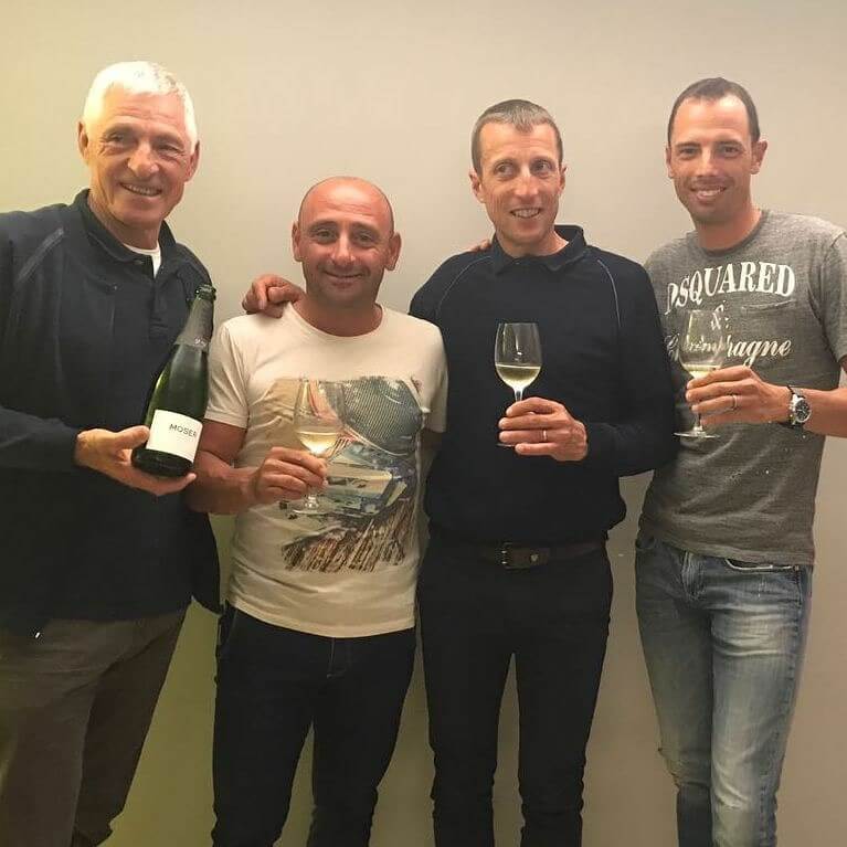 Da sx Francesco Moser, Paolo Bettini, Maurizio Fondriest e Ale Ballan (photo by Marco Gatti)